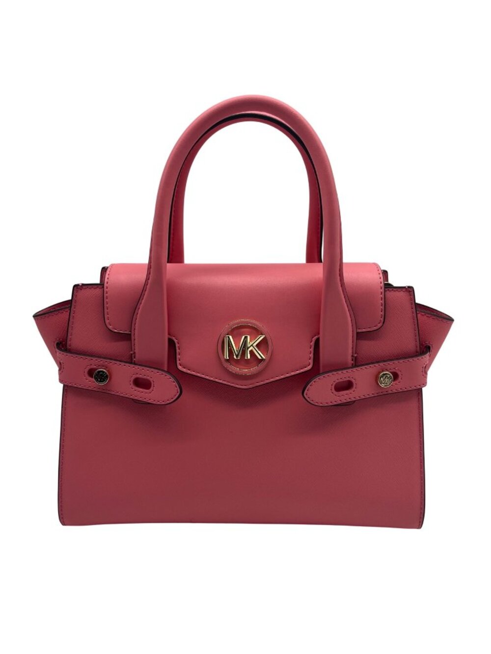 Michael Kors Pink Carmen Medium Flap Satchel Bag